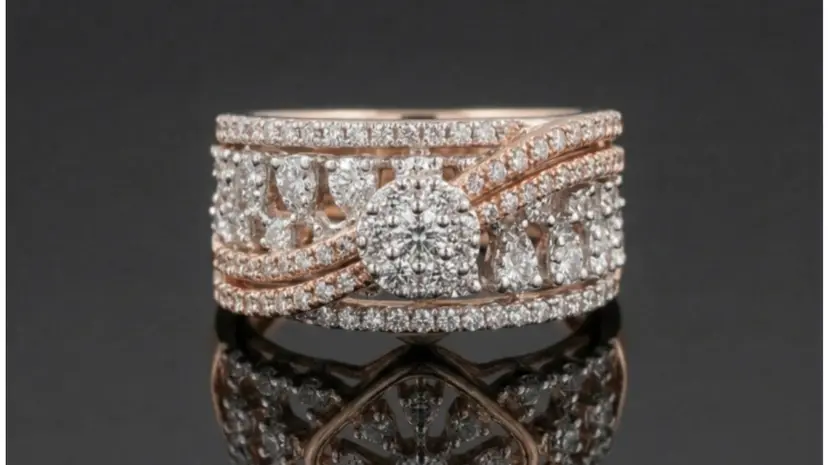 Diamond cluster ring